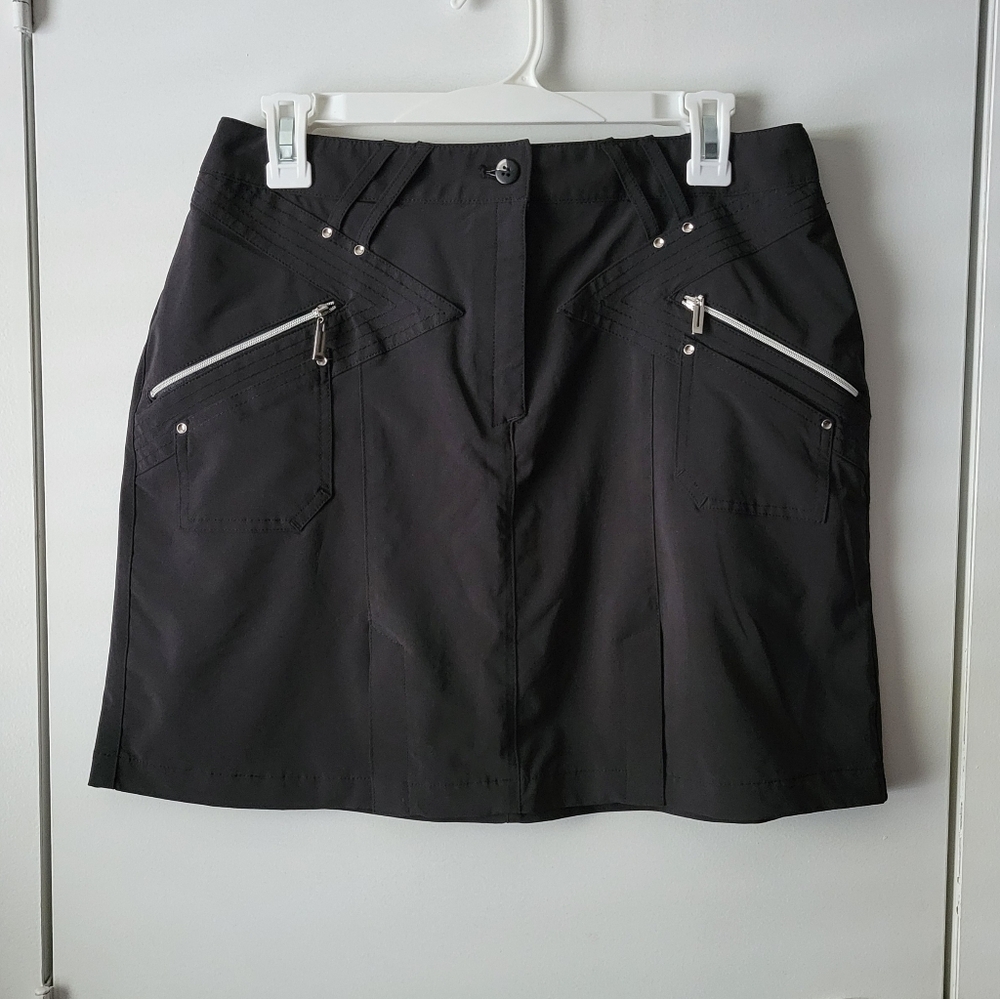 Jamie Sadock black golf skirt skort